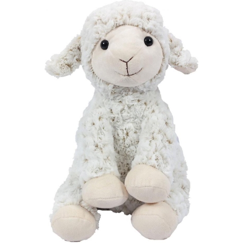 Knuffeldier Schaap/lammetje - zachte pluche stof - premium kwaliteit knuffels - wit - 33 cm -
