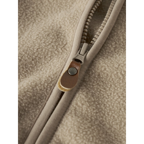 Name It Fleece Jas - NbnMeeko - Silver Nerts - Name It - 1½ jaar (86) - Fleece Jassen