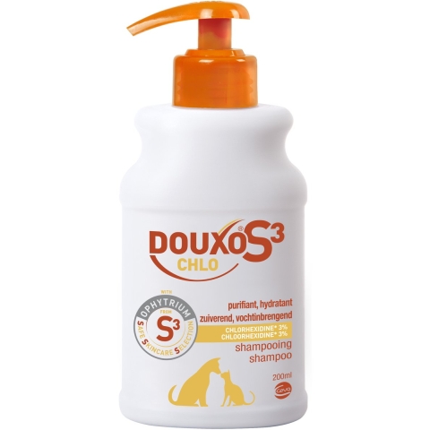 Douxo S3 Pyo shampoo voor hond en kat 200 ml