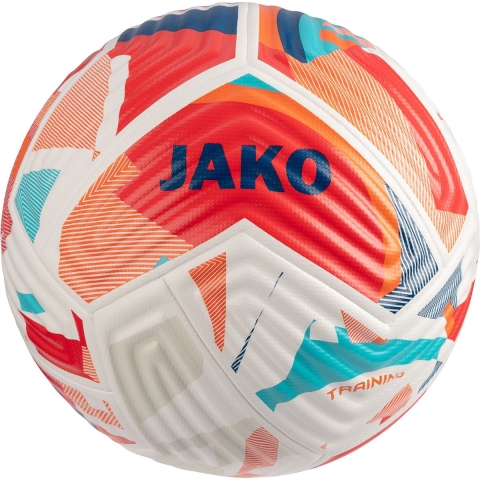 JAKO 2377 Trainingsbal Flow - Wit/Fluo Red/Navy - 4