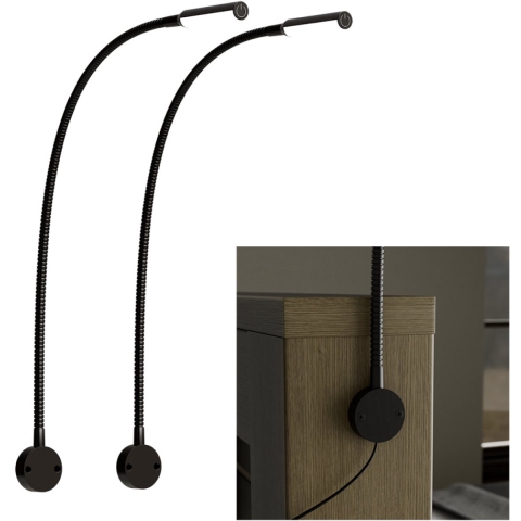 Nolt Leeslamp voor in Bed - Nachtlampje Dimbaar - 2 Bedlampjes - Bedlamp Slaapkamer - Leeslampjes Hoofdbord - Leeslampje Volwassenen