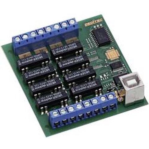 Deditec USB-RELAIS-8_A USB-RELAIS-8_A Uitgangsmodule USB Aantal relaisuitgangen: 8