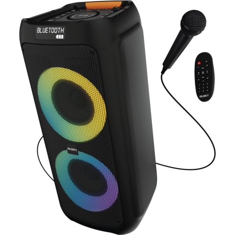Majority P300 Party Speaker â" 300W Krachtig Geluid â" Bluetooth & Karaoke â" Ingebouwde Lichtshow
