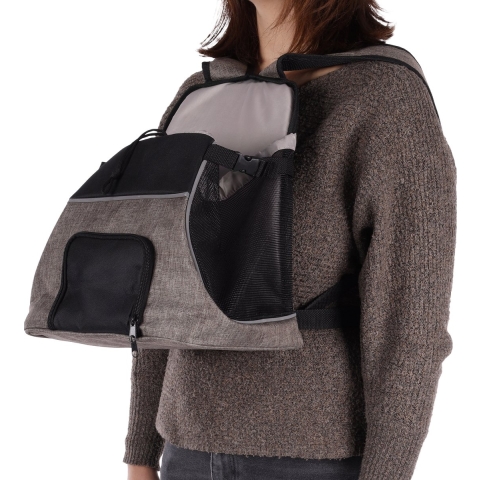 Buikdrager Xanty voor kat en kleine hond taupe Per stuk