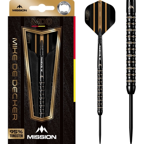 Mike de Decker Darts - Black and Gold - 95%