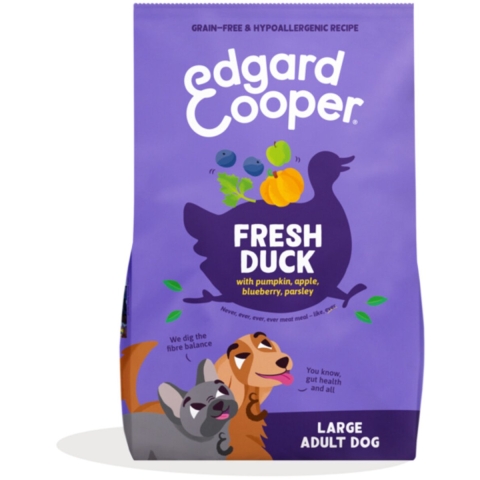 Edgard&Cooper Hondenvoer Droog Adult Large Eend 12 kg