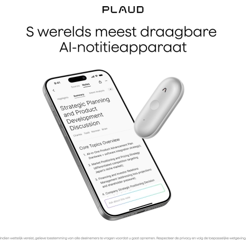 Plaud NotePin S dicteerapparaat
