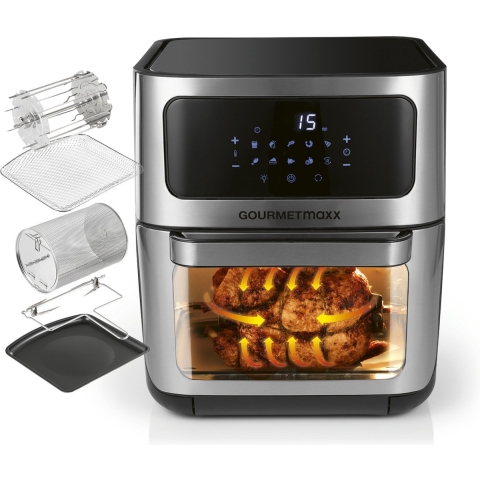 GourmetMaxx Heteluchtoven Timerfunctie 12 l