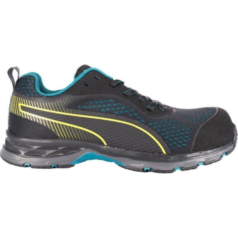 PUMA Fuse Knit Black WNS Low 643930264000039 Lage veiligheidsschoenen ESD S1P Schoenmaat (EU): 39 Zwart, Groen 1 paar