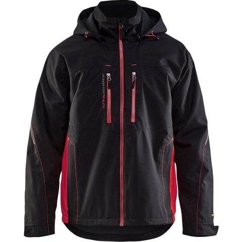 Blåkläder Lichtgewicht Winterjas 48901977 | Zwart/Rood | Maat 3XL - 7330509422496