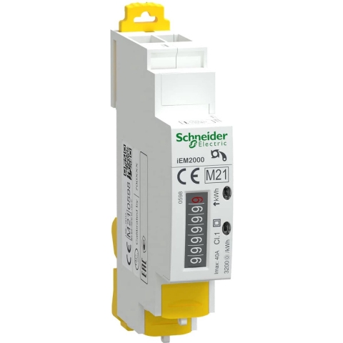 Schneider Electric A9MEM2000 A9MEM2000 Digitale kWh-meter Digitaal 40 A Conform MID: Ja 1 stuk(s)