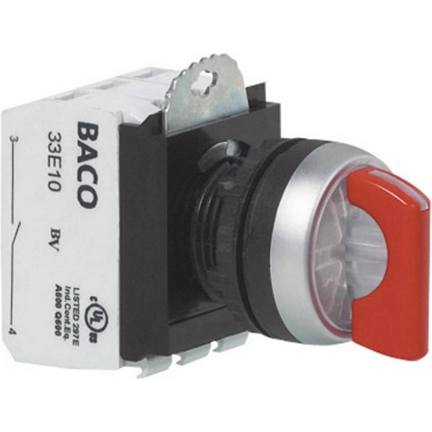 BACO BAL21KG20E L21KG20E Keuzetoets Kunststof frontring, Verchroomd Groen 1 x 45 ° 1 stuk(s)