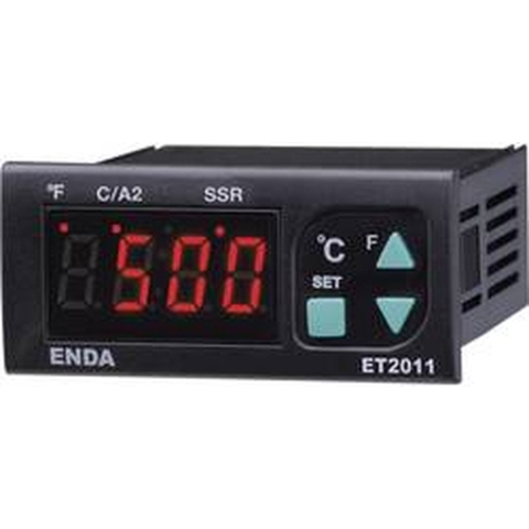 Enda ET2011-RT-230 PID Temperatuurregelaar Pt100 -100 tot +600 °C Relais 8 A, SSR (l x b x h) 71 x 77 x 35 mm