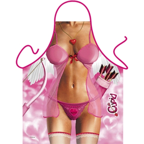 Carnaval verkleed keuken of bbq schort - Sexy Cupido Woman - cadeau - Dames -