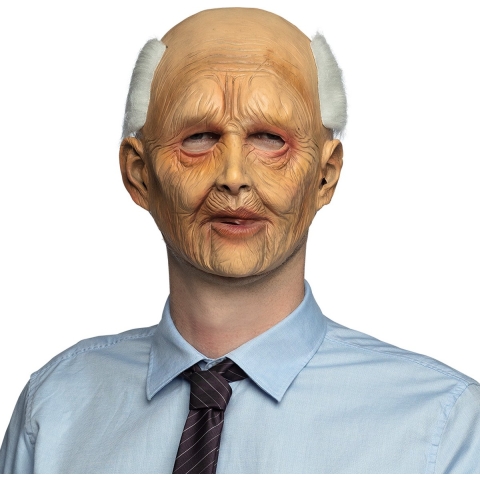 Oude man verkleedmasker - latex - voor volwassenen - bejaarde/Abraham/Joe Biden/Opa - carnaval -