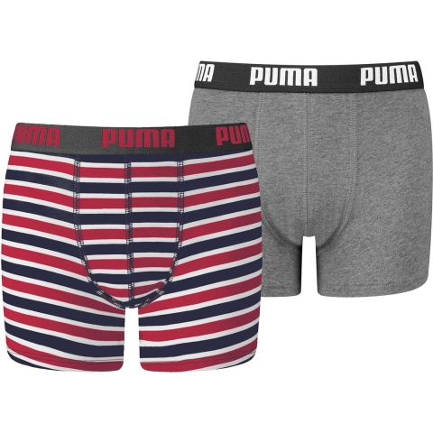 Puma Boxershorts - 2-pack - Rood/Blauw - Puma - 146/152 - Boxershorts