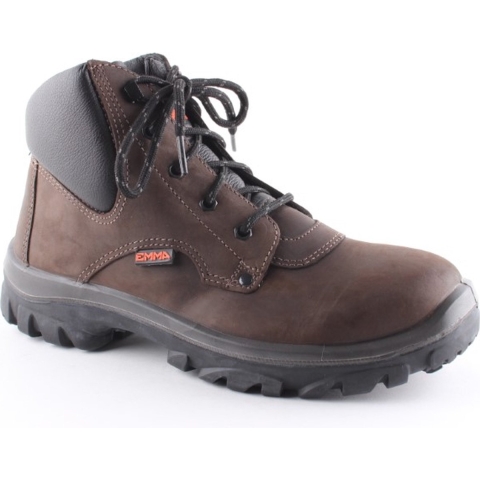 EMMA Werkschoen Zandvoort Hoog S3 Leer Gevoerd | Bruin (D) | Maat 43 - 11.148.112.07