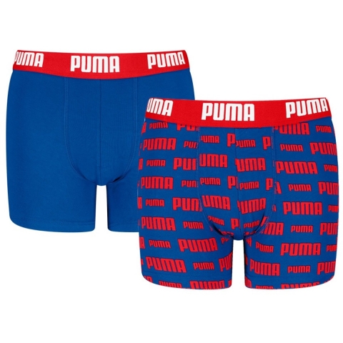 Puma Boxershorts - 2-pack - Rood/Blauw - Puma - 170/176 - Boxershorts