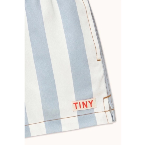 Tiny Cottons Shorts - Gewassen Blue/Wit Gestreept - Tiny Cottons - 4 jaar (104) - Shorts