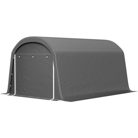 4goodz Outsunny /tuinschuur met plastic zeil, gereedschapstent, opzetbare