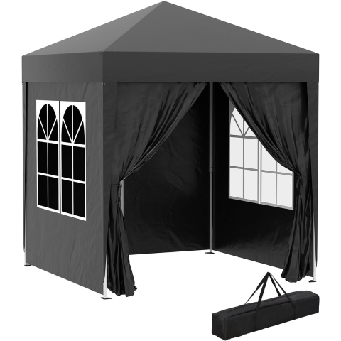 4goodz Outsunny partytent 2x2 m opvouwbaar met 4 zijwanden -