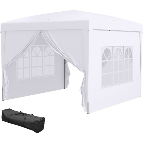 4goodz Outsunny partytent 3x3 m opvouwbaar met 4 zijwanden -