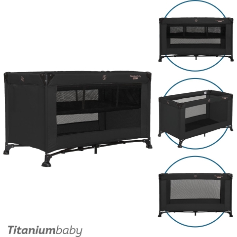 Campingbed Titanium Baby Smart Jordan Black