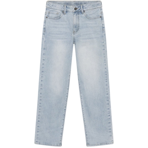 Indian Blue Jeans Jeans - Breed Loose Pasvorm - Light Denim Blue - Indian Blue Jeans - 8 jaar (128) - Jeans