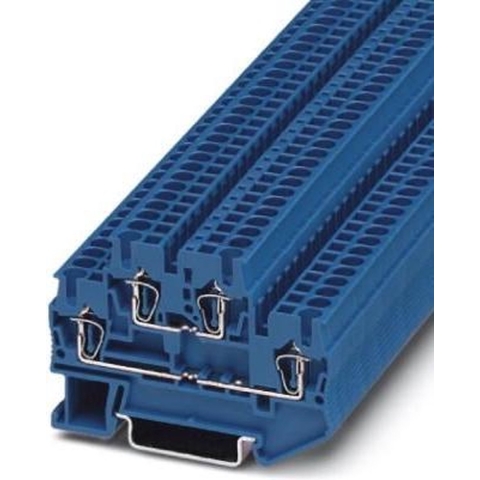 Phoenix Contact 3031283 Doorgangsserieklem 5.2 mm Spanveer Blauw 50 stuk(s)