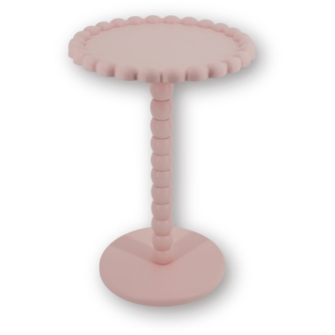House Vitamin Side table round light pink mdf 38x55cm