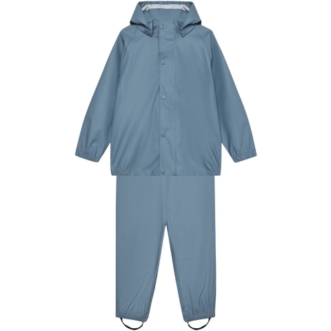 Color Kids Regenkleding m. Bretellen - PU - Windwaarts Blue - Color Kids - 6 jaar (116) - Regenkleding