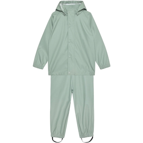 Color Kids Regenkleding m. Bretellen - PU - Jadeiet - Color Kids - 4 jaar (104) - Regenkleding