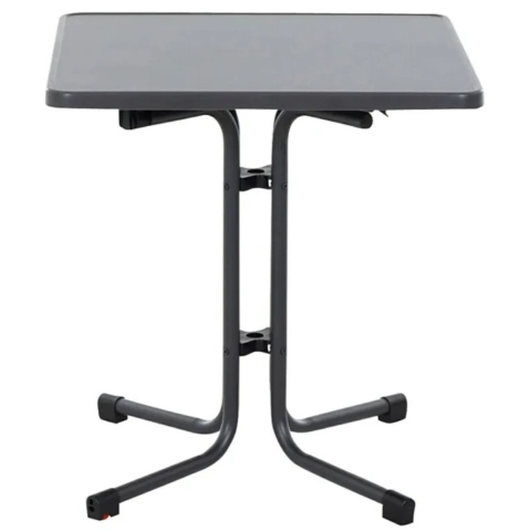 Siena Garden N47120 Tuintafel Staal, Melamine Antraciet (mat), Lei, Antiek