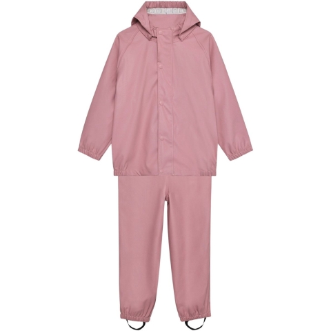 Color Kids Regenkleding m. Bretellen - PU - Foxglove - Color Kids - 8 jaar (128) - Regenkleding