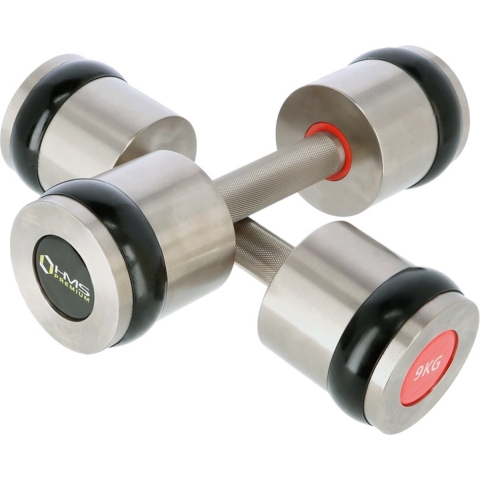 HMS Fitness Chroom Dumbbell Set - 2 x 9 kg