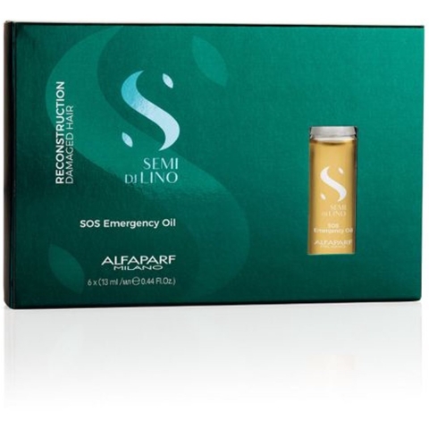 Alfaparf Milano Semi Di Lino Reconstruction SOS Emergency Oil 6x13ml