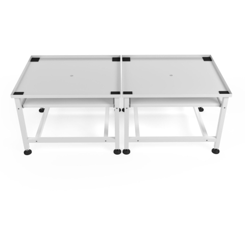 Wasophoogte Wasmachine verhoger – ecoslim met plateau – dubbel wit