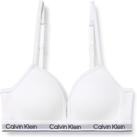 Calvin Klein BH zonder Beugel - Triangle - Wit - Calvin Klein - 12-14 jaar (152-164) - BH