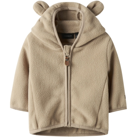 Name It Fleece Jas - NbnMeeko - Silver Nerts - Name It - 74 - Fleece Jassen