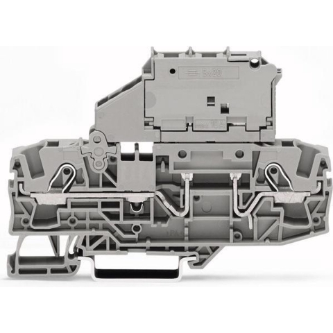 WAGO 2002-3212/1000-673 Diodeklem 3-etages 5.20 mm Spanveer Toewijzing: L Grijs 1 stuk(s)