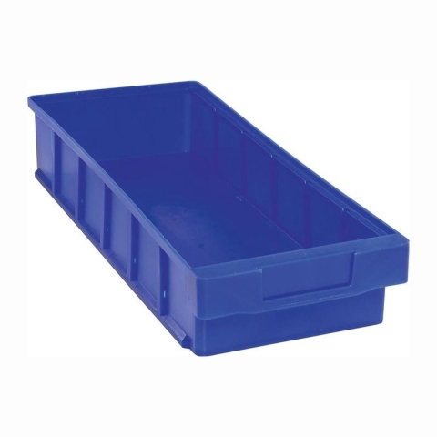 LA-KA-PE Stellingbak | L500xB186xH83mm | blauw polypropyleen | 8 stuks - VKB 500/186 BLAU VKB 500/186 BLAU