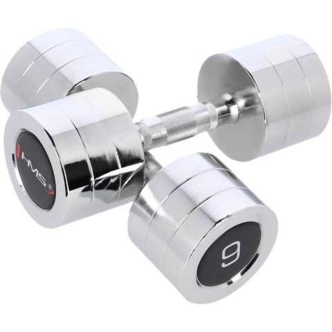 HMS Fitness Chroom Dumbbell Set - 2 x 9 kg