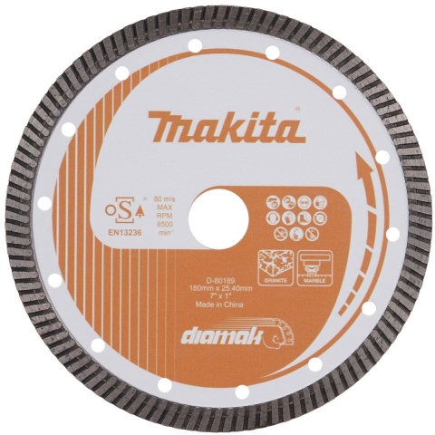 Makita D-80189 Diamantschijf turboband 180mm