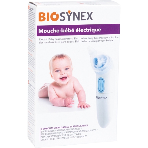 Biosynex Elektrische Neuszuiger voor Baby's 3 Opzetstukken | 1 stuk