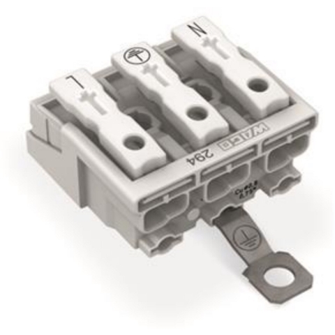 WAGO 294-4413 294-4413 Netaansluitingsklem Flexibel: - Massief: 0.5-1.5 mm² Aantal polen: 3 500 stuk(s) Wit