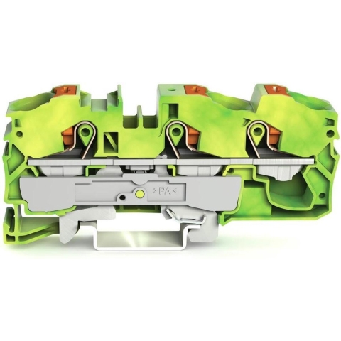 WAGO 2216-1307 Aardingsklem 12 mm Push-In-klem Groen, Geel 20 stuk(s)