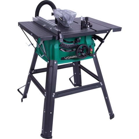 VONROC Zaagtafel – 1500W & Ø210 mm Zaagblad – 5000 t/min & Stofafzuiging – Werkblad 67,7 x 50 cm – Grijs