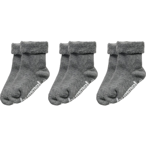 Hummel Sokken - HmlMini - 3-pack - Grey Melange - Hummel - 21/23 - Sokken