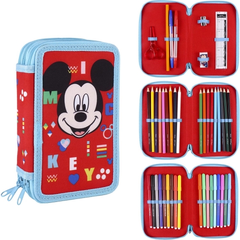Potlodendoos met kinderaccessoires Cerda Mickey