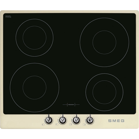 Smeg Victoria SI964PM - Ingebouwd Inductiekookplaat - 4 zones - Crème 60 cm